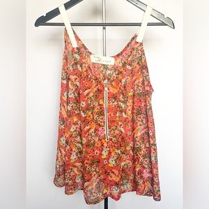 Vintage Havana Orange Tank Top Size M